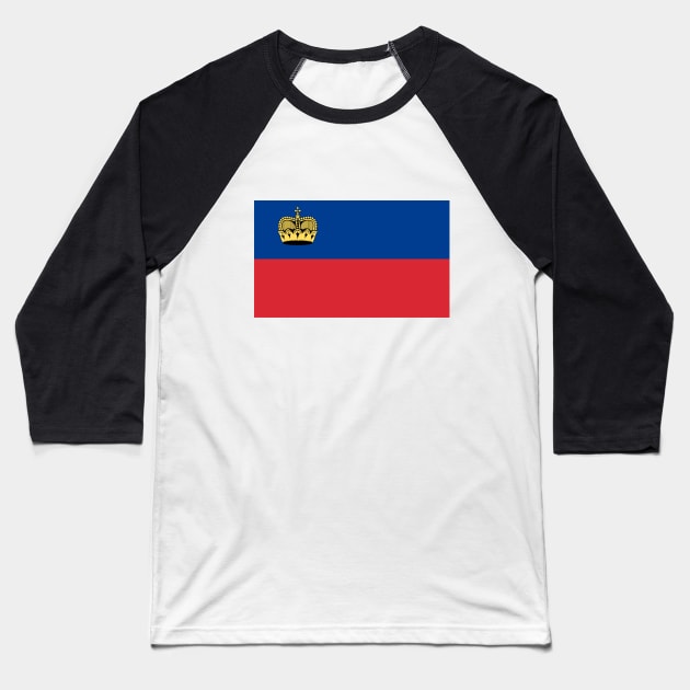 Liechtenstein Baseball T-Shirt by Wickedcartoons